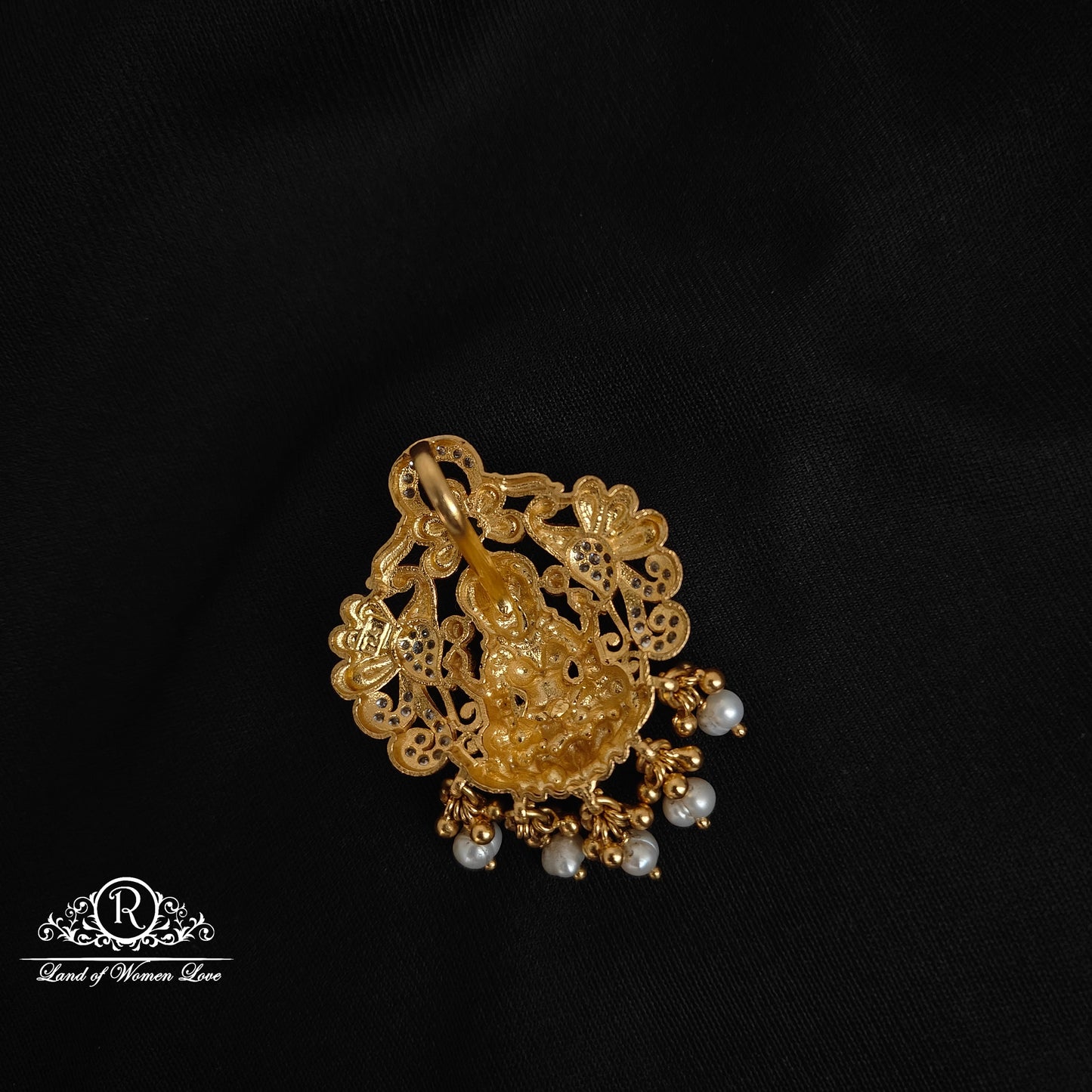 92.5 Silver Lakshmi Devi Design Pendant-RCCP348