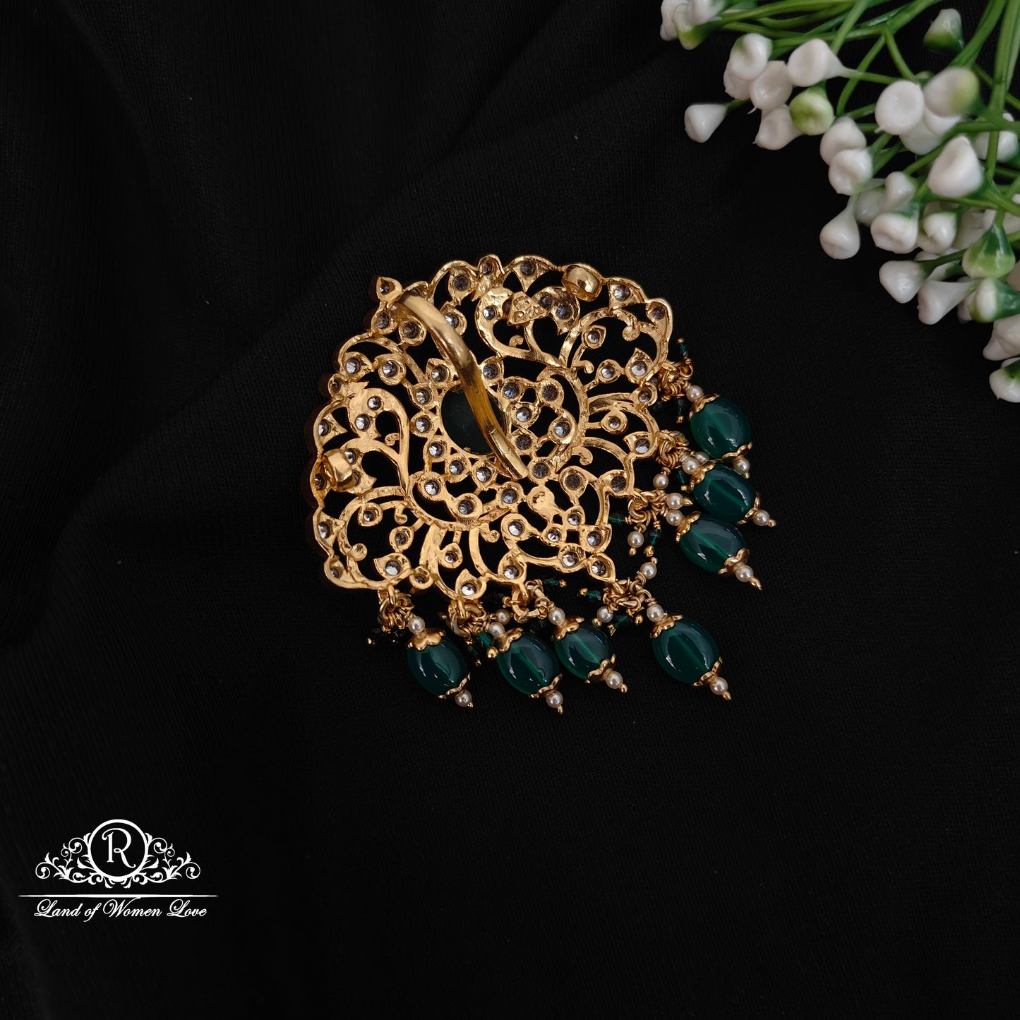 92.5 Silver CZ- stones beautiful pendant-RCDS0127