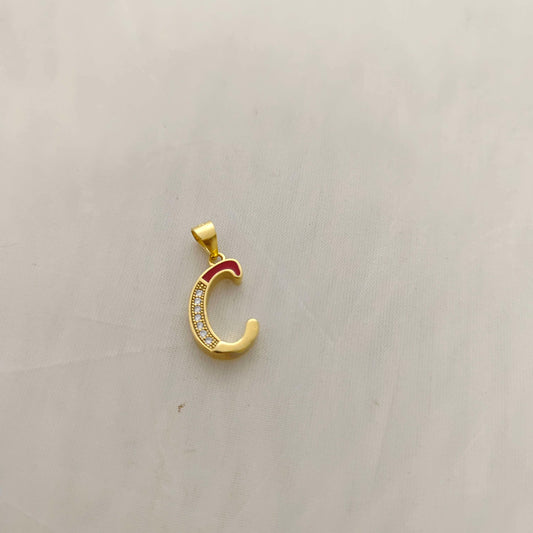 pendant silver c letter pendant -rcv285 92.5 silver ramala jewelry / ramala collections