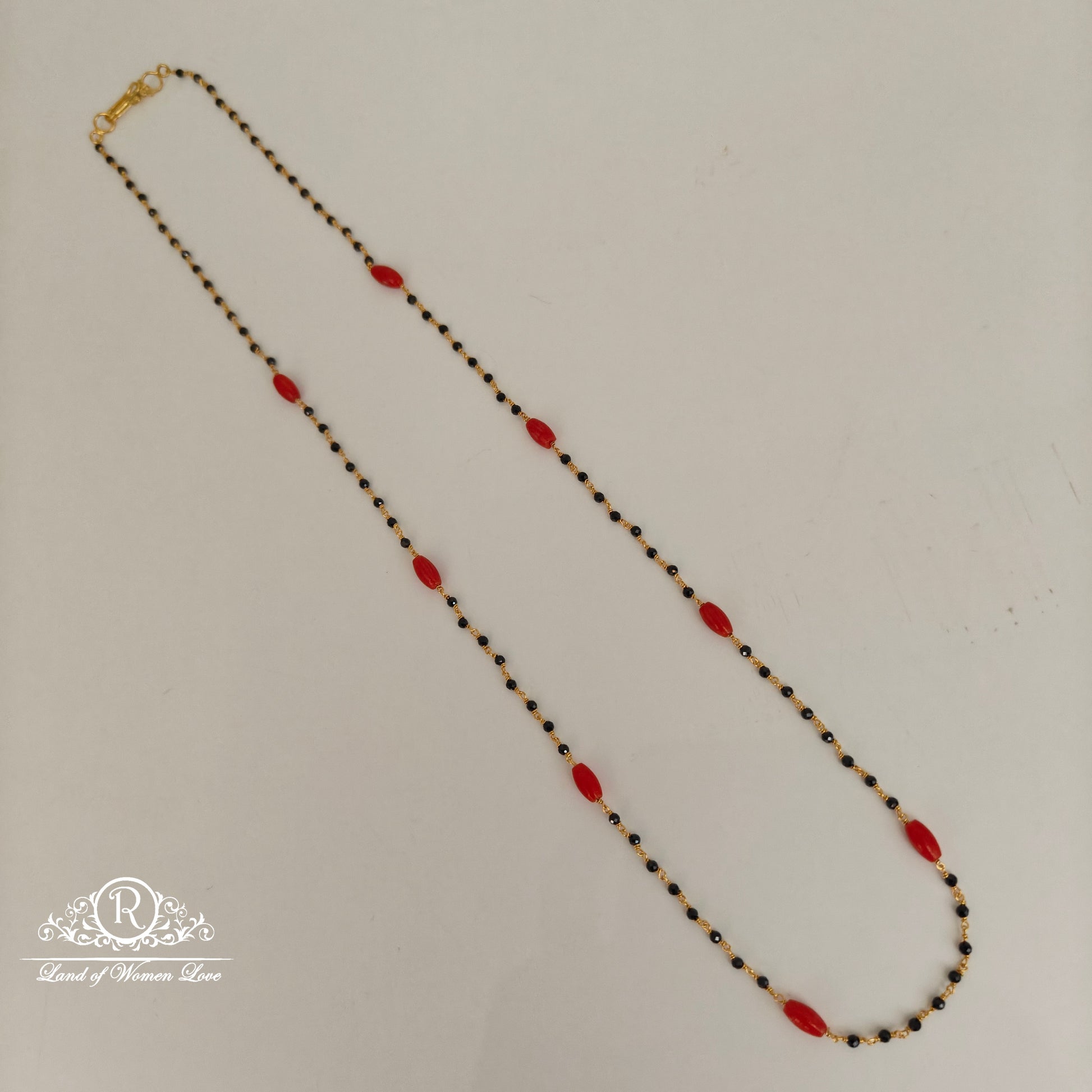 92.5 silver corals and crystals black beads-rcah12 92.5 silver ramala jewelry / ramala collections