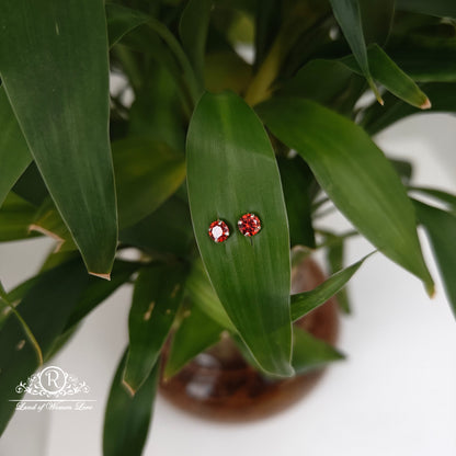 earrings 92.5 silver simple and cute earrings - rchs49-04 92.5 silver ramala jewelry / ramala collections