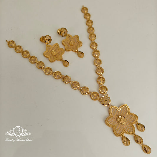 earrings 92.5 silver beautiful necklace with earrings set -rcm179 92.5 silver ramala jewelry / ramala collections