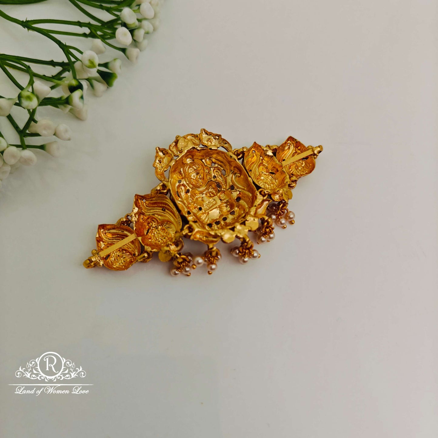 Beautiful Silver Lakshmi Devi Design Choker RCJR719