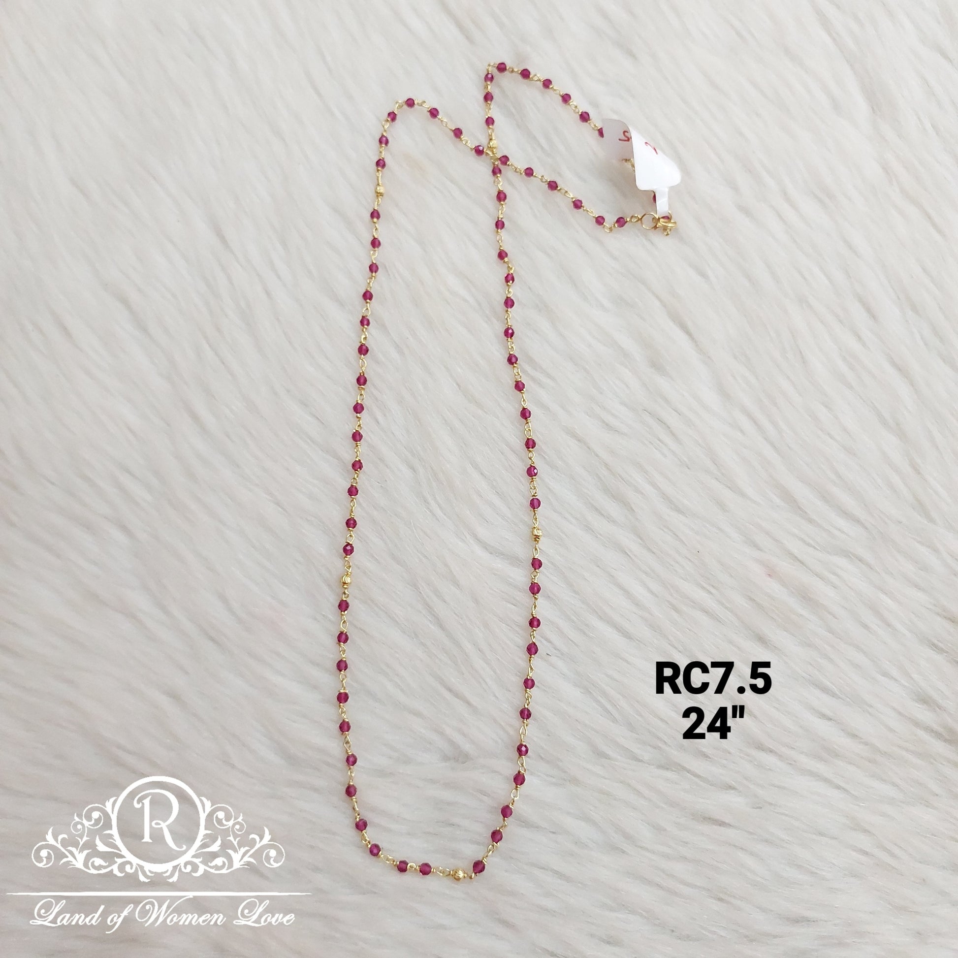 chain silver kempu chain-rc53 92.5 silver ramala jewelry / ramala collections