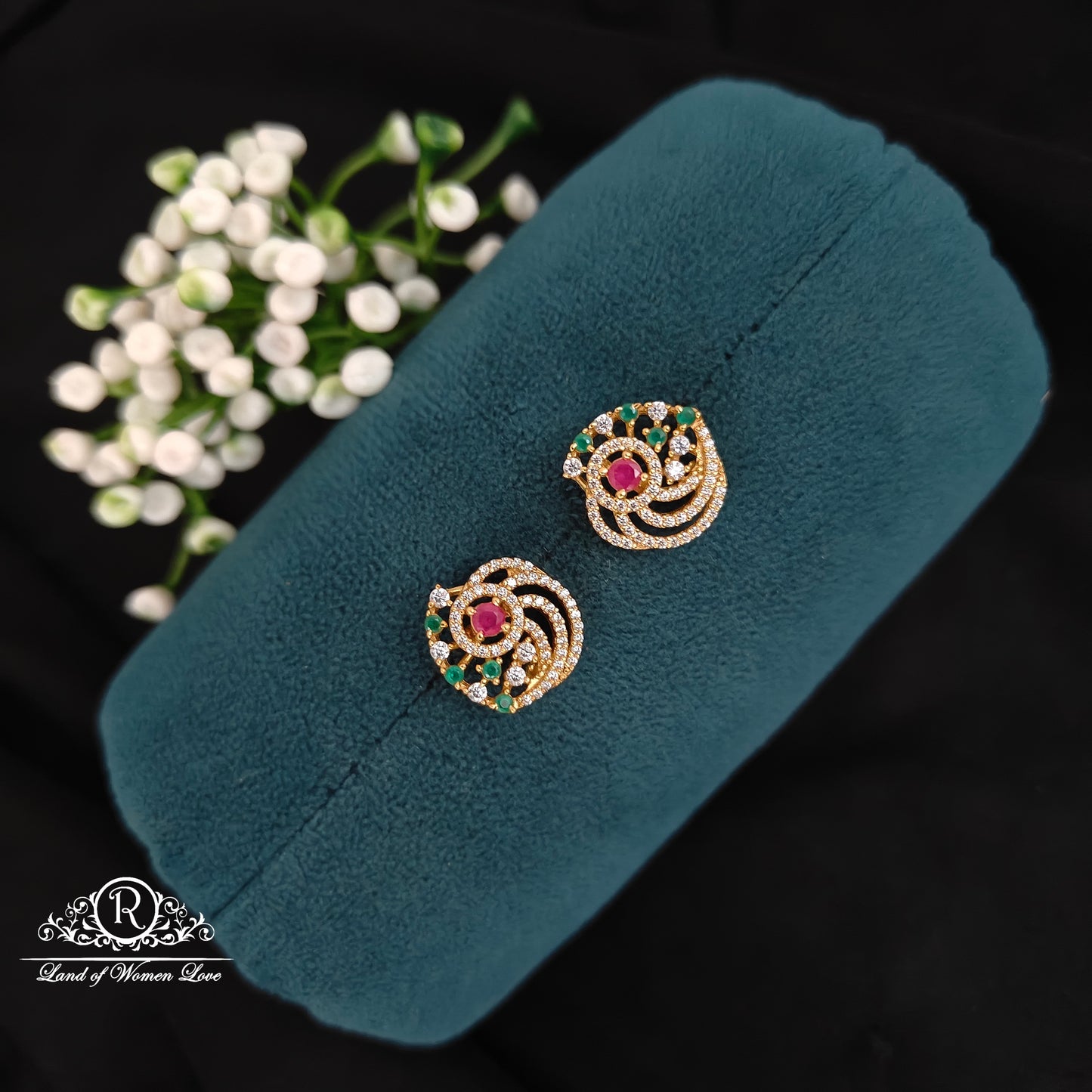 earrings silver simple and cute earrings -rcbg097 92.5 silver ramala jewelry / ramala collections