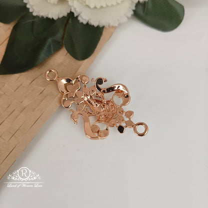 92.5 silver simple and Cute side locket - RC061M1282