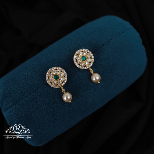 earrings 92.5 silver simple and cute earrings with hangings -rcm374 92.5 silver ramala jewelry / ramala collections