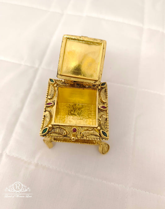 Silver Lakshmi Devi Design Kumkum Barani-M429