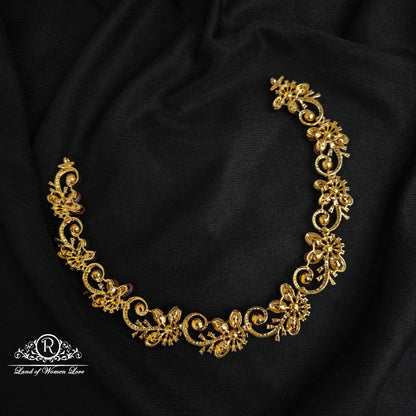 Silver gem stone necklace-RCCP256