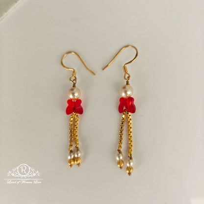 Butterfly beads Silver Hangings-RCH634