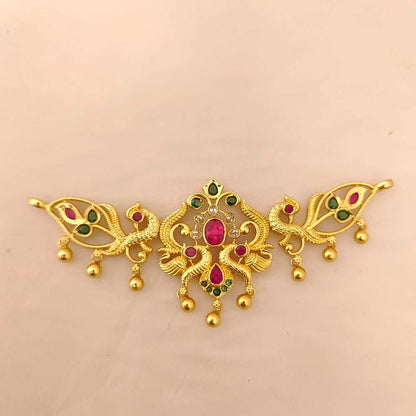 Silver Peacock Design Chocker-JR128