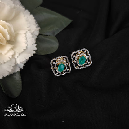 92.5 silver simple and Cute necklace with earrings set -RC06M1266