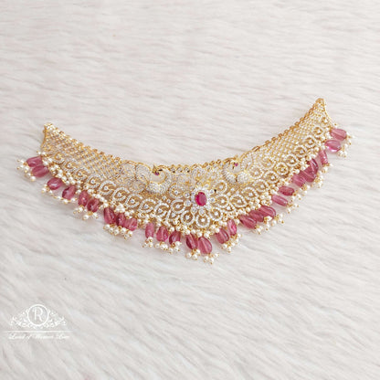 Silver CZ-Stones Chocker-S855