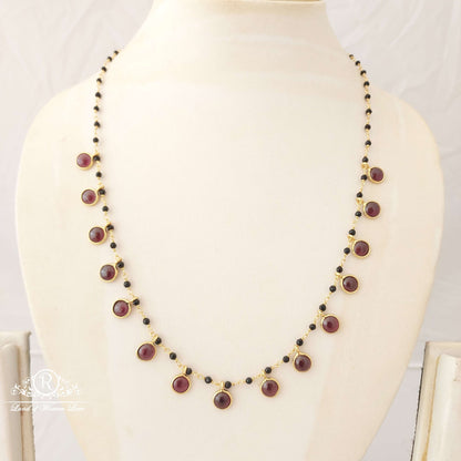 Silver Cristal Black Beads-SA439