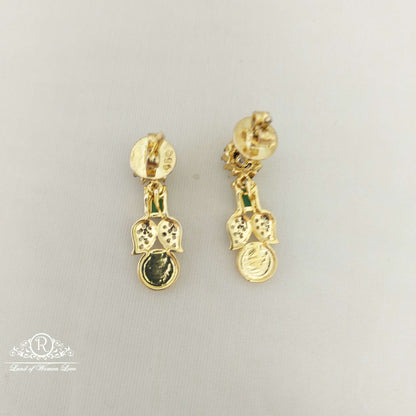 Silver Black CZ- Stones Earrings-M207