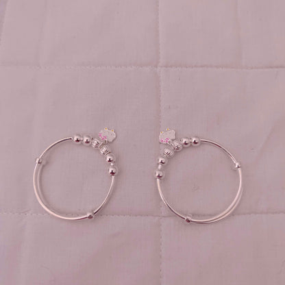 silver anklets children pattern designs -rcg067 92.5 silver ramala jewelry / ramala collections