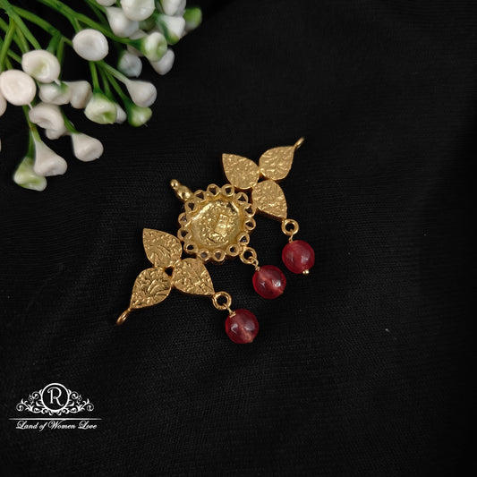 92.5 silver kundhan  mala locket cum chocker pendant with hanging -RCL62-2