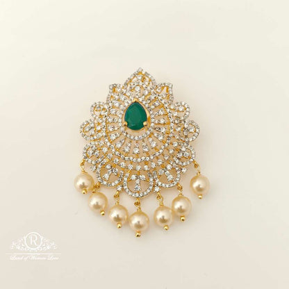 Silver Diamond Replica Design CZ-Stones Pendant-RCCP53