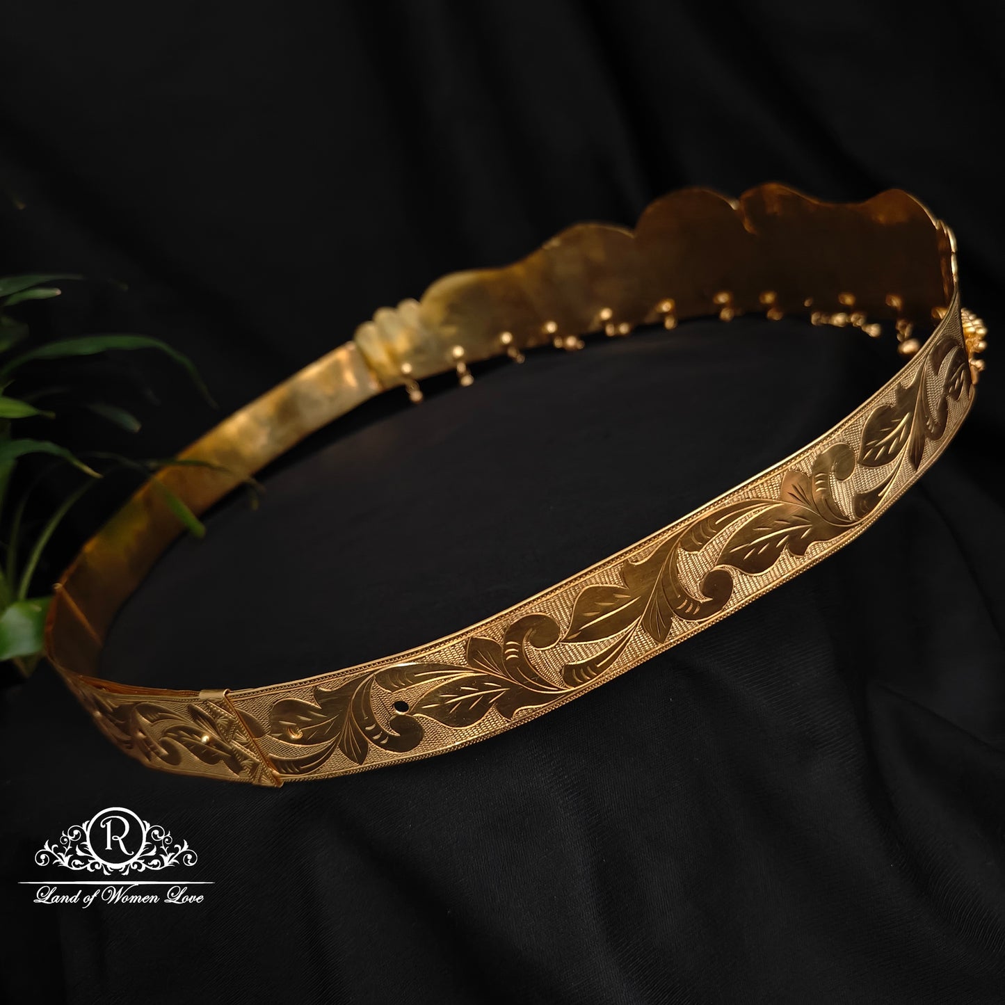 Silver Hip belt with 22k gold coating - RCA047