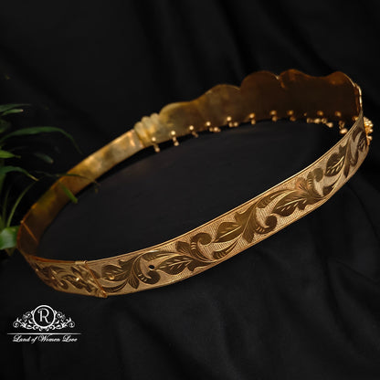 Silver Hip belt with 22k gold coating - RCA047