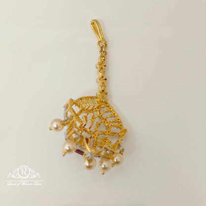 Silver Diamond Replica Design CZ-Stones Tikkas-RCCP32