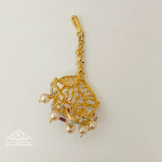 Silver Diamond Replica Design CZ-Stones Tikkas-RCCP32