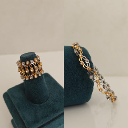 bangle 92.5 silver 2in1 adjustable ring cum bangle-rcra11 92.5 silver ramala jewelry / ramala collections