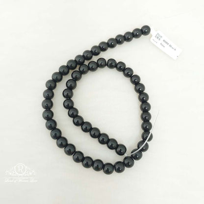 8mm black honex beads-mj14 92.5 silver ramala jewelry / ramala collections
