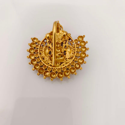 Silver Nagoru Lakshmidevi Pendant Design-RCJR594