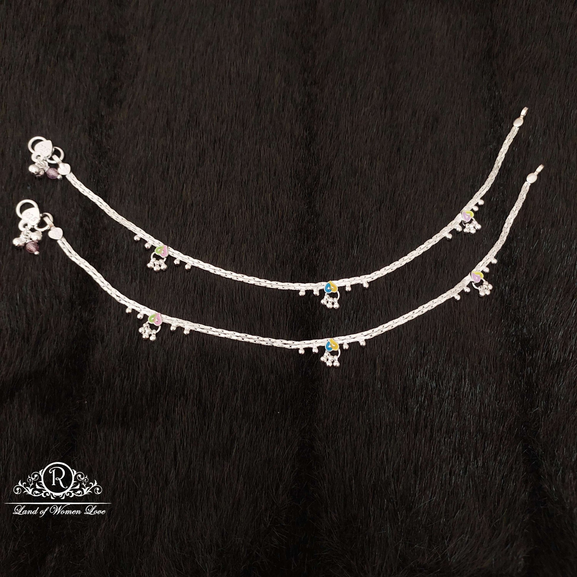 silver anklets-ss26 92.5 silver ramala jewelry / ramala collections