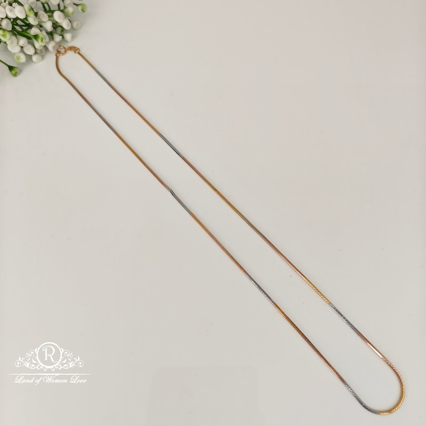 chain 92.5 silver imported italian 2 tone chain-rcra133 92.5 silver ramala jewelry / ramala collections