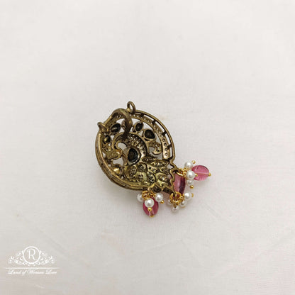 Silver victorian small pendant -RCC096