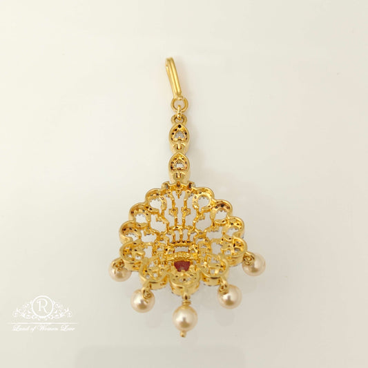 Silver Diamond Replica Design CZ-Stones Tikkas-RCCP29