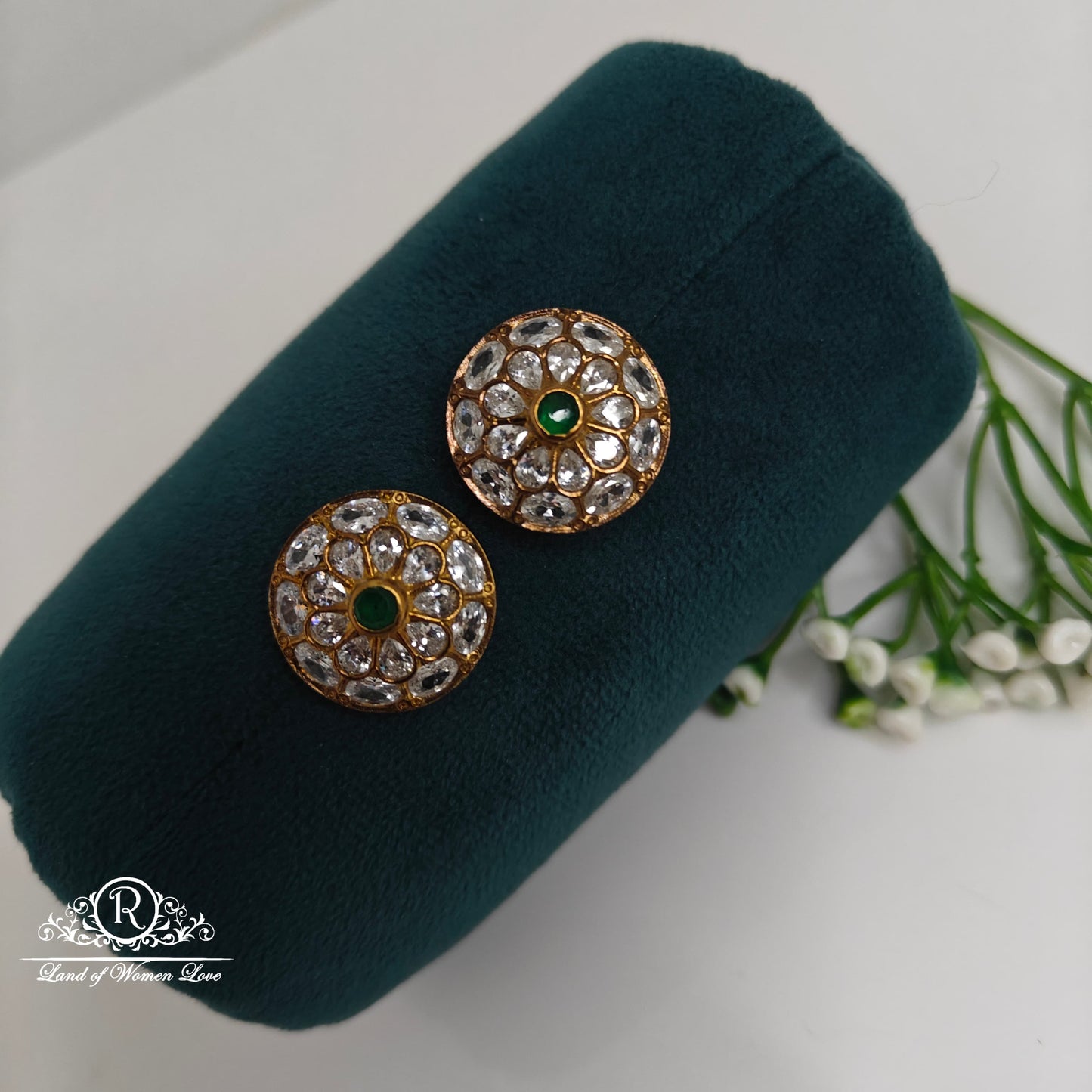 stud silver earrings -rccp266 92.5 silver ramala jewelry / ramala collections