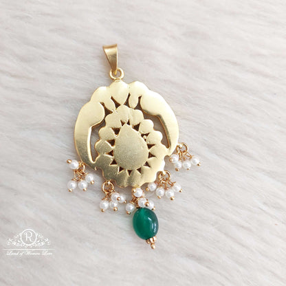 Silver Kundan Locket-SA193