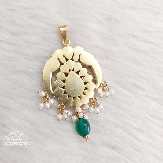 Silver Kundan Locket-SA193