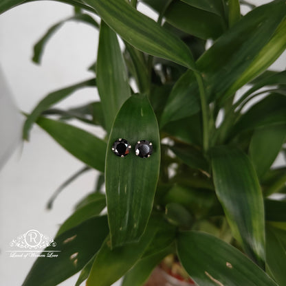 earrings 92.5 silver simple and cute earrings - rchs52-5 92.5 silver ramala jewelry / ramala collections