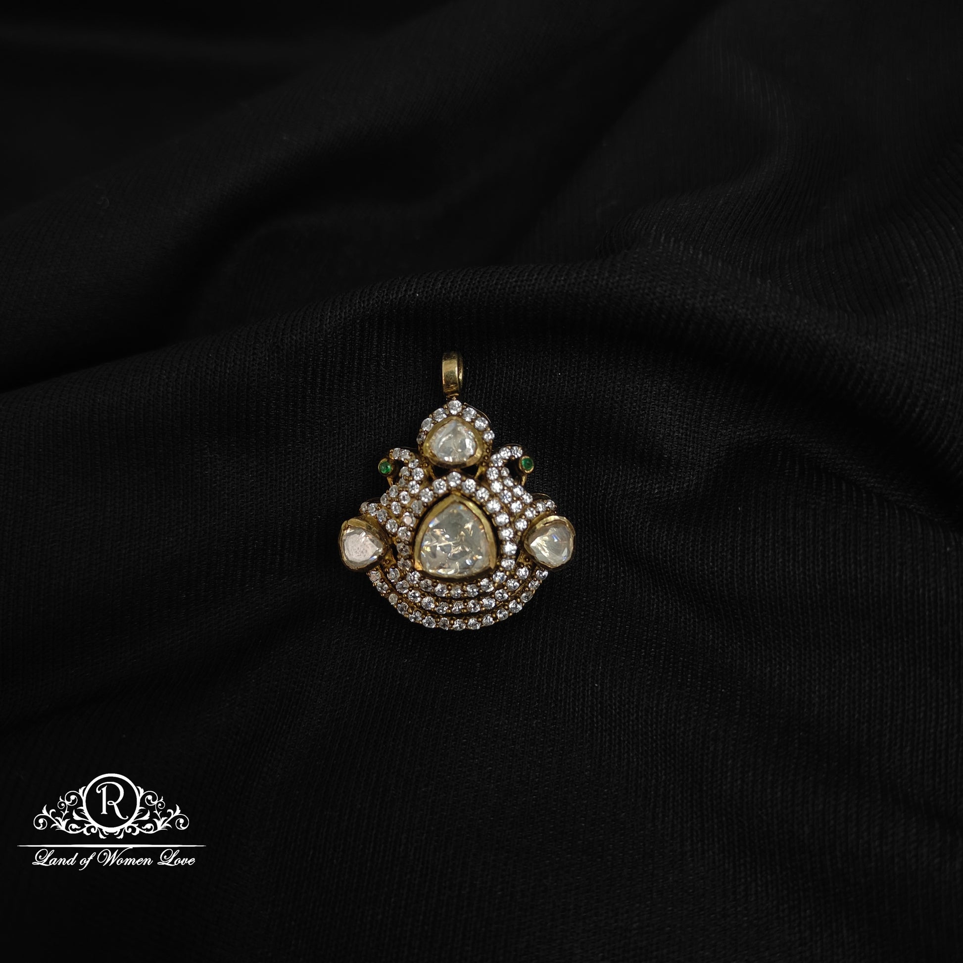 92.5 silver peacock design victorian locket-rcp111 92.5 silver ramala jewelry / ramala collections