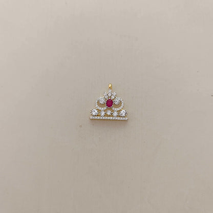 silver cz-stone side locket -rcd310 cz 92.5 silver ramala jewelry / ramala collections