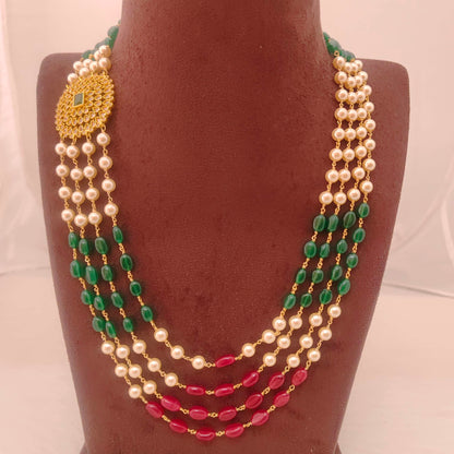 Silver beads mala-RCH392