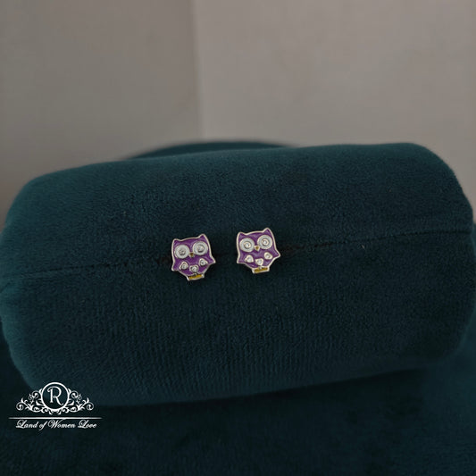 earrings 92.5 silver simple and cute kids earrings -rchk0175-2 92.5 silver ramala jewelry / ramala collections