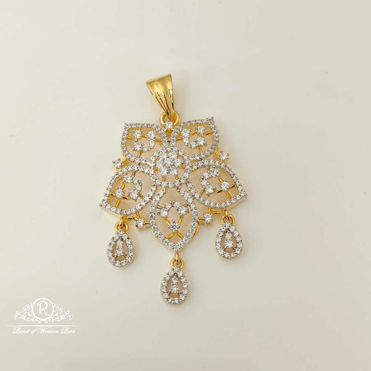 silver diamond replica design cz-stones locket-rccp50 cz 92.5 silver ramala jewelry / ramala collections