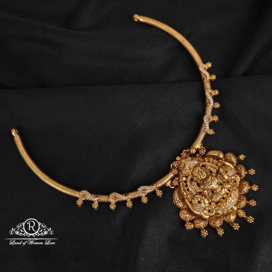 92.5 silver simple and cute lakshmi devi design kante -rcm172 92.5 silver ramala jewelry / ramala collections