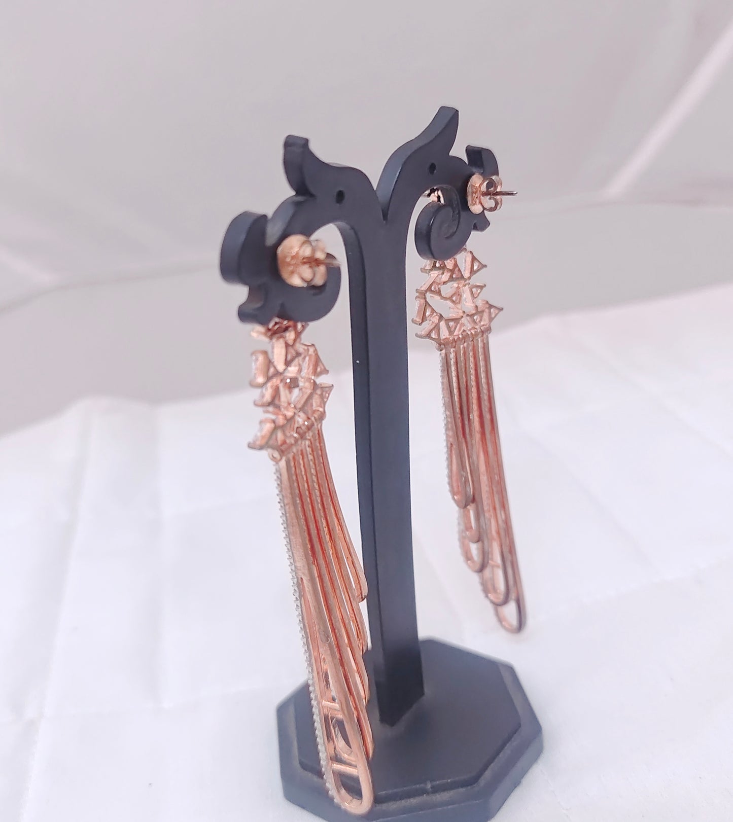 Silver CZ- Stones earrings designs -RCG22