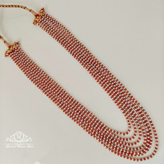 7 lines coloured beads mala-rcmj202 92.5 silver ramala jewelry / ramala collections