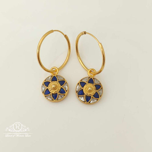 earrings silver kundan stone design earrings- rc87-75p58 kundan 92.5 silver ramala jewelry / ramala collections