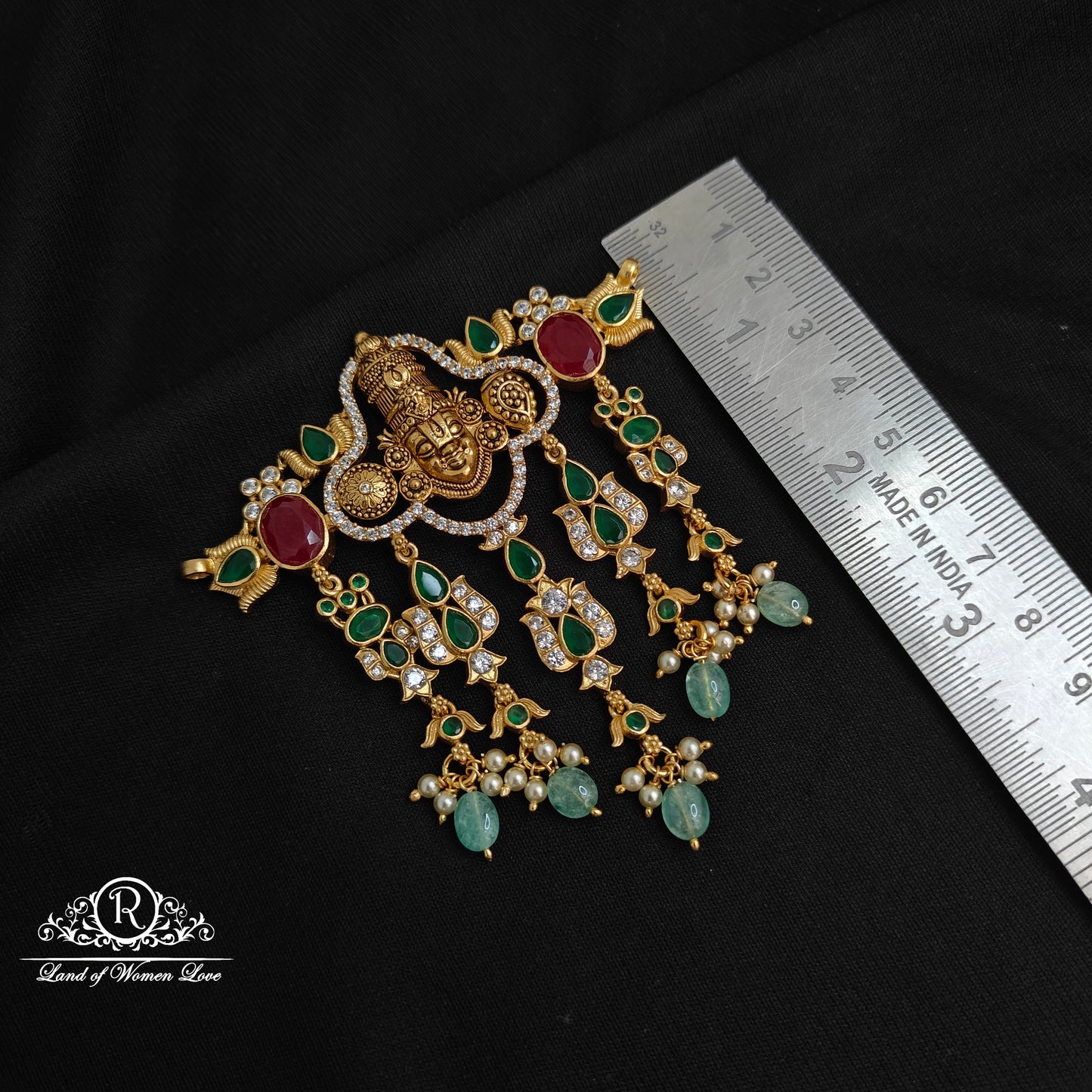 92.5 Silver Lord Venkateshwara swamy design mala Locket-RCM1154