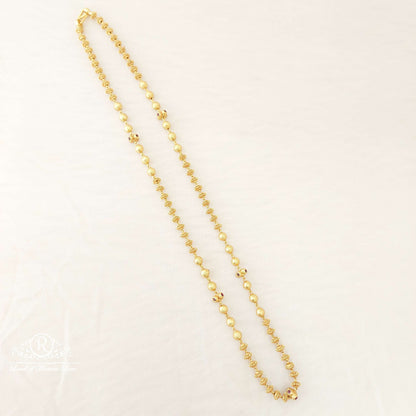 Silver Gold balls Chain-SA470