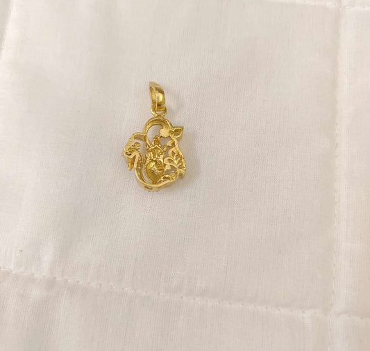 Silver Small Peacock Design Locket-RCH199