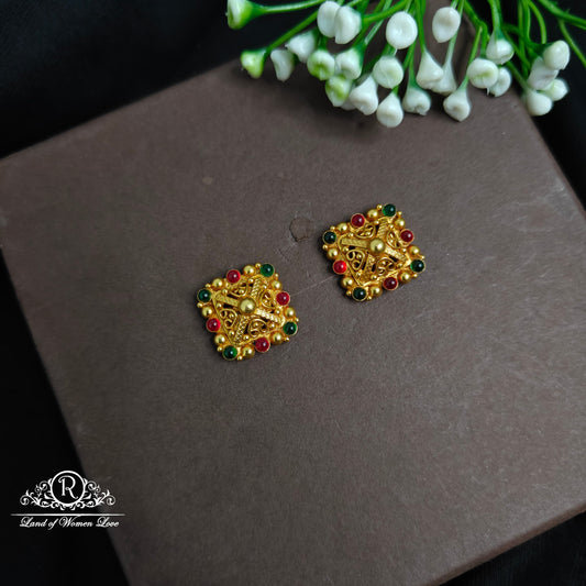 earrings silver earrings navaratna 92.5 silver ramala jewelry / ramala collections